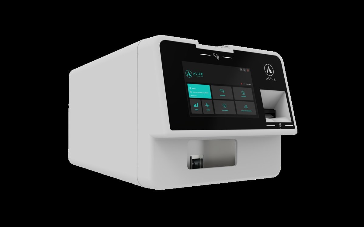 Equipamento Alice 4Cash para gestão automatizada de numerário