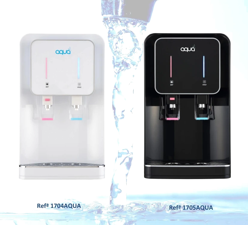 Bebedouros AQUA Bancada em branco e preto