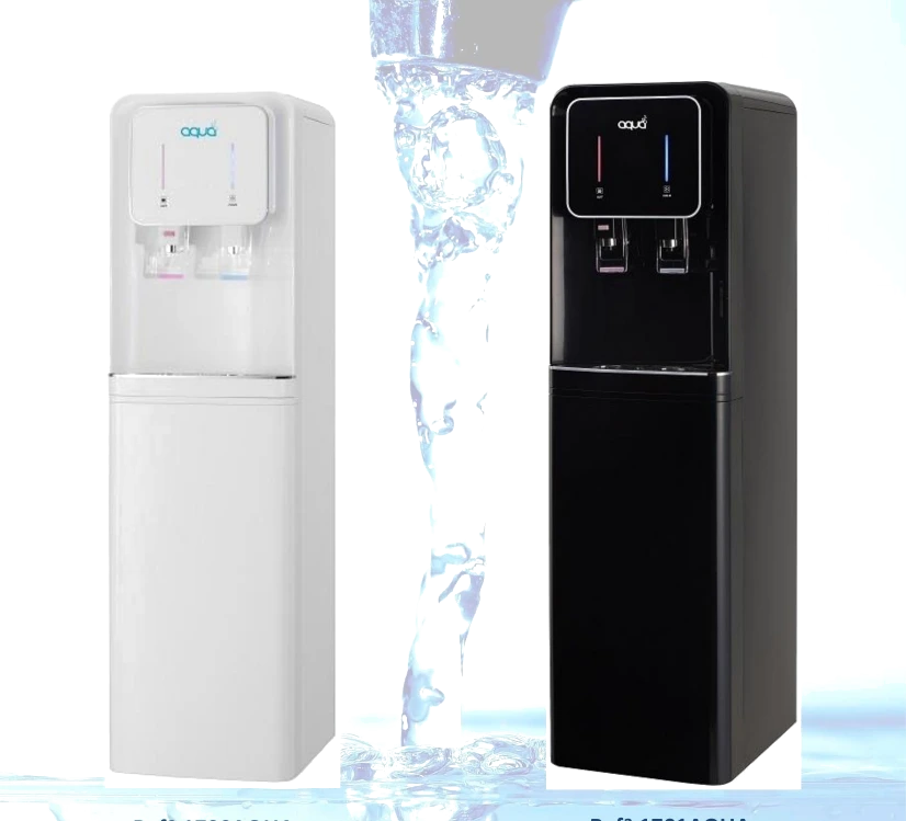 Bebedouros AQUA Coluna em branco e preto